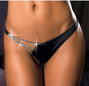 LASCANA String mit Strassdetail