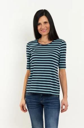 Seidel Moden T-Shirt mit Streifenmuster, MADE