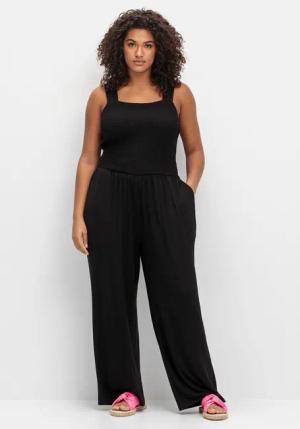 Sheego Jumpsuit Große Größen mit Smok-Oberteil
