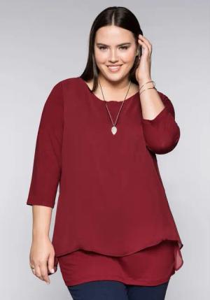 Sheego Blusenshirt Große Größen in leichter