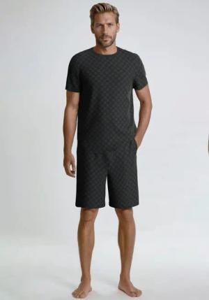 JOOP! Shorts Leisure mit Cornflower-Alloverprint, elastischer