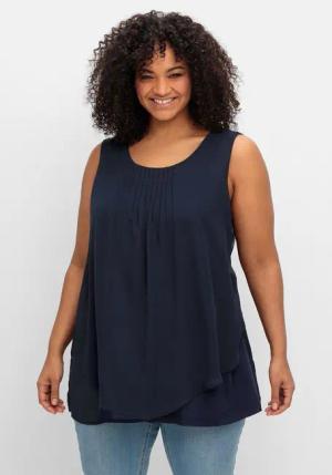 Sheego Longtop Große Größen mit Chiffon