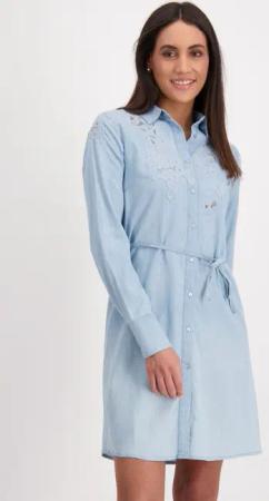 Monari Jeanskleid mit Bindegürtel