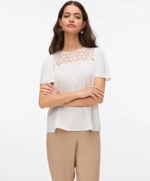 Vero Moda Blusentop VMALVA CROCHET SS