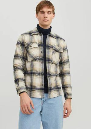 Jack & Jones Langarmhemd JJEEDDIE OVERSHIRT