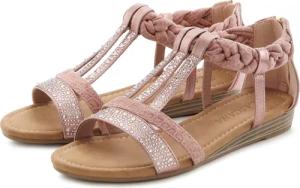 LASCANA Sommerschuh, Sandalette Sandale mit Glitzersteinen