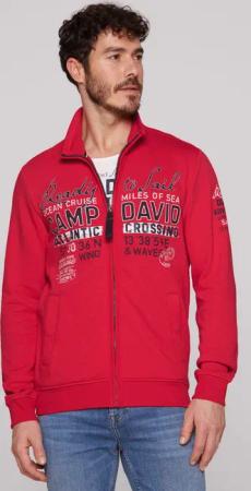 CAMP DAVID Sweatjacke mit Stehkragen