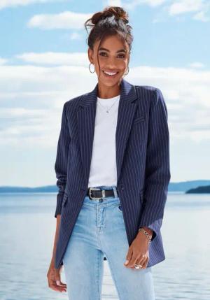 LASCANA Jackenblazer mit Nadelstreifen