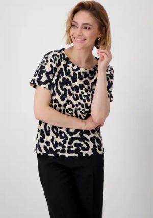 Monari T-Shirt Shirt Leo allover Mit