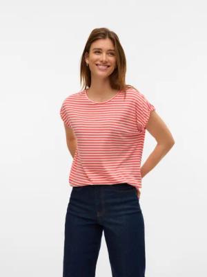 Vero Moda Rundhalsshirt VMAVA PLAIN SS