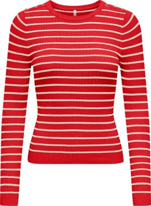 ONLY Strickpullover ONLMILA LS STRIPE BUTTON