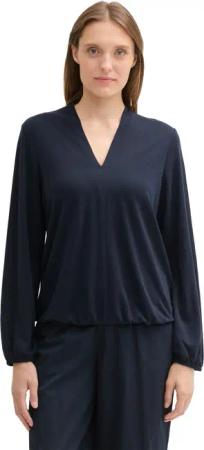TOM TAILOR Langarmshirt mit V-Ausschnitt