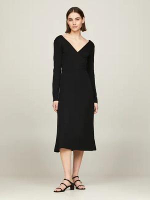 Tommy Hilfiger Wickelkleid F&F WRAP MIDI