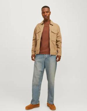 Jack & Jones Rundhalspullover JJEHILL KNIT