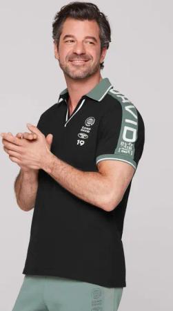 CAMP DAVID Poloshirt mit Logodrucken