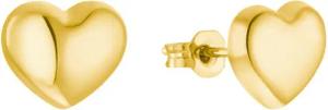 Amor Paar Ohrstecker Golden Hearts, 9979295