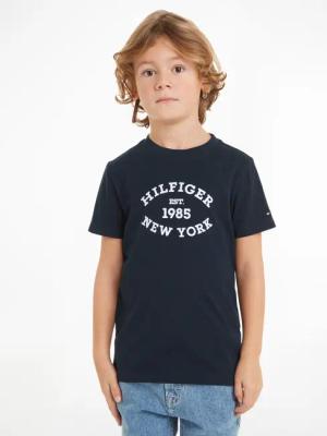 Tommy Hilfiger Rundhalsshirt MONOTYPE FLOCK REGULAR