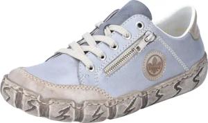 Rieker Sneaker mit Zierreißverschluss, Freizeitschuh, Halbschuh,