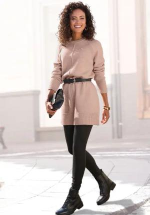 LASCANA Longpullover in lässiger Form aus
