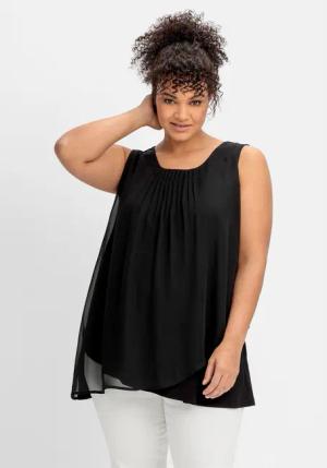 Sheego Longtop Große Größen mit Chiffon