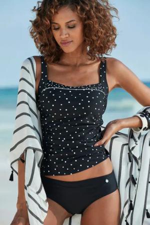 LASCANA Bikini-Hose Merilyn uni und bedruckt