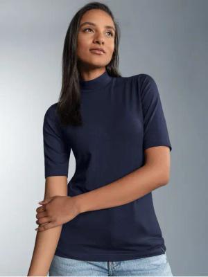 Trigema T-Shirt TRIGEMA T-Shirt mit elastischem