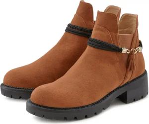 LASCANA Chelseaboots mit abnehmbarem Band und