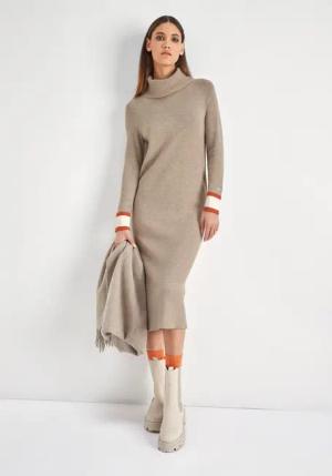 HECHTER PARIS Strickkleid mit Kontraststreifen