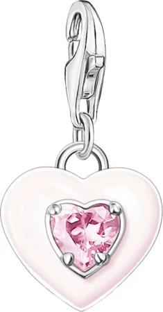THOMAS SABO Charm Herz rosa, 1915-041-9,