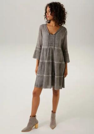 Aniston CASUAL Tunikakleid (mit Jersey-Unterkleid) mit