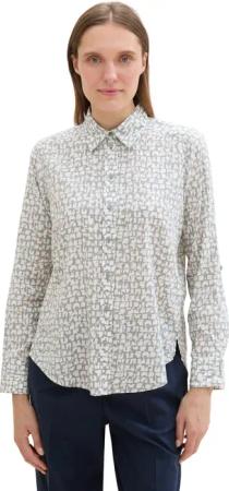 TOM TAILOR Langarmbluse mit All-Over Print