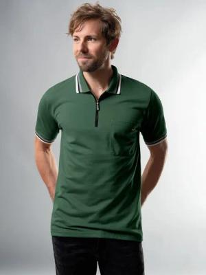 Trigema Poloshirt TRIGEMA Poloshirt mit Reißverschluss