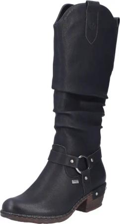 Rieker Westernstiefel, Blockabsatz, Cowboystiefel mit wasserabweisender