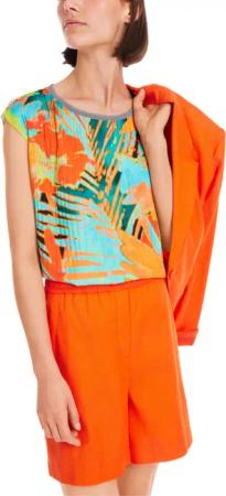 Marc Cain Plisseebluse "Summer to Go"