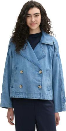 TOM TAILOR Denim Jeansjacke mit verstellbaren