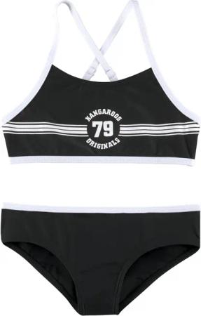 KangaROOS Bustier-Bikini Sporty mit sportlichem Frontdruck