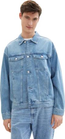 TOM TAILOR Denim Jeansjacke mit Knopfleiste