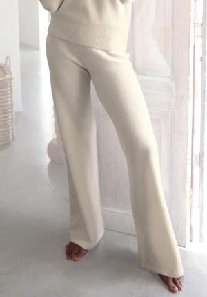 LASCANA Strickhose mit Rippbündchen, Loungewear