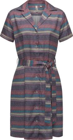 Ragwear Sommerkleid Sawira Gemustertes Midikleid mit