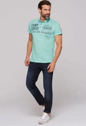 CAMP DAVID Poloshirt kurzarm, mit Print