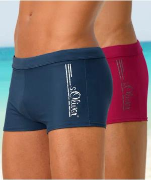 s.Oliver Boxer-Badehose mit Logoschriftzug im coolen