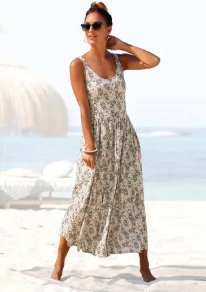 Vivance Midikleid mit Blümchenprint, luftiges Sommerkleid,