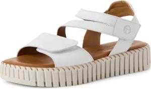 Tamaris Sandalette, Riemchensandale, Sommerschuh mit geriffelter