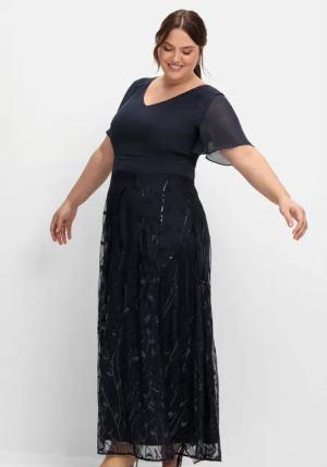 Sheego Abendkleid Große Größen mit Stickerei