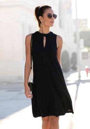 LASCANA Jerseykleid in weit schwingender Form,