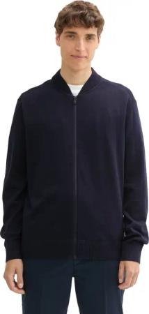 TOM TAILOR Denim Strickjacke mit Reißverschluss