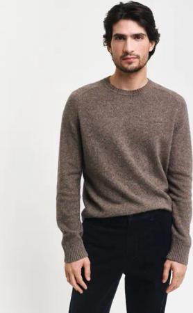 Gant Rundhalspullover WOOL BLEND C-NECK in