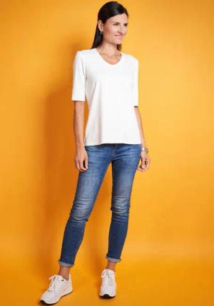 Seidel Moden V-Shirt mit Halbarm aus