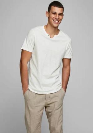 Jack & Jones T-Shirt SPLIT NECK