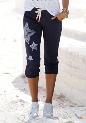 Venice Beach Sweathose mit Sternenprint und